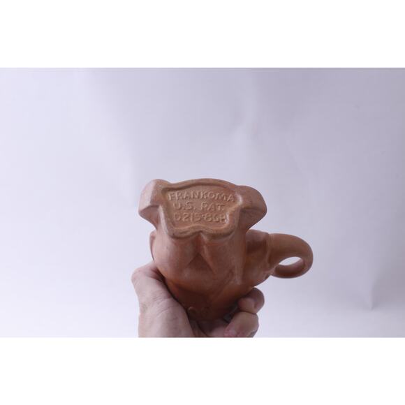 Frankoma GOP, Elephant, Message Mug, 1980, Brown, Animal Figurine, 4 inches, - Picture 3 of 4